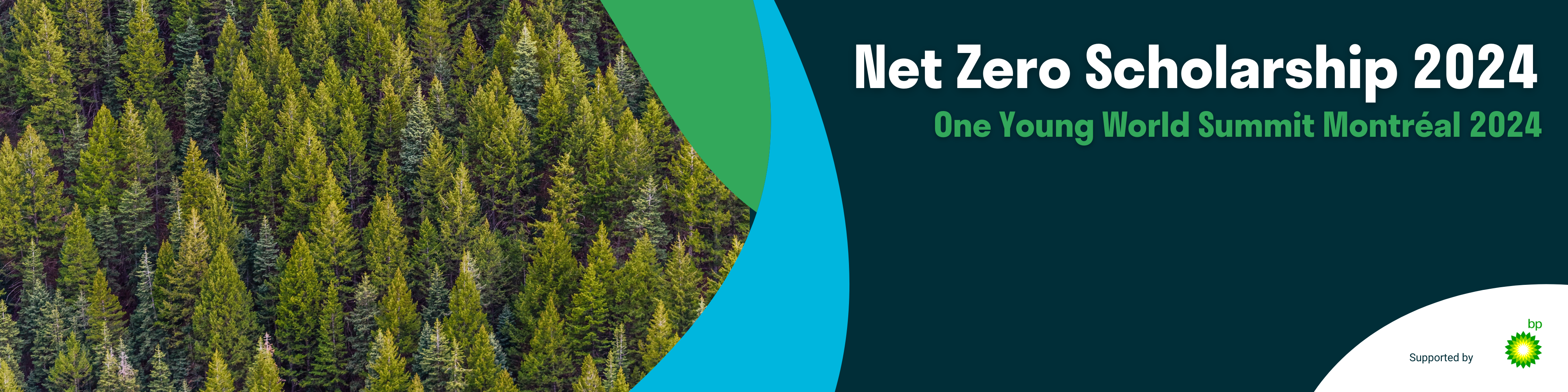 Banner for the 2024 bp Net Zero Scholarship