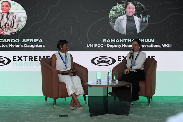 Keithlin Caroo-Afrifa and Samantha Thian at COP29