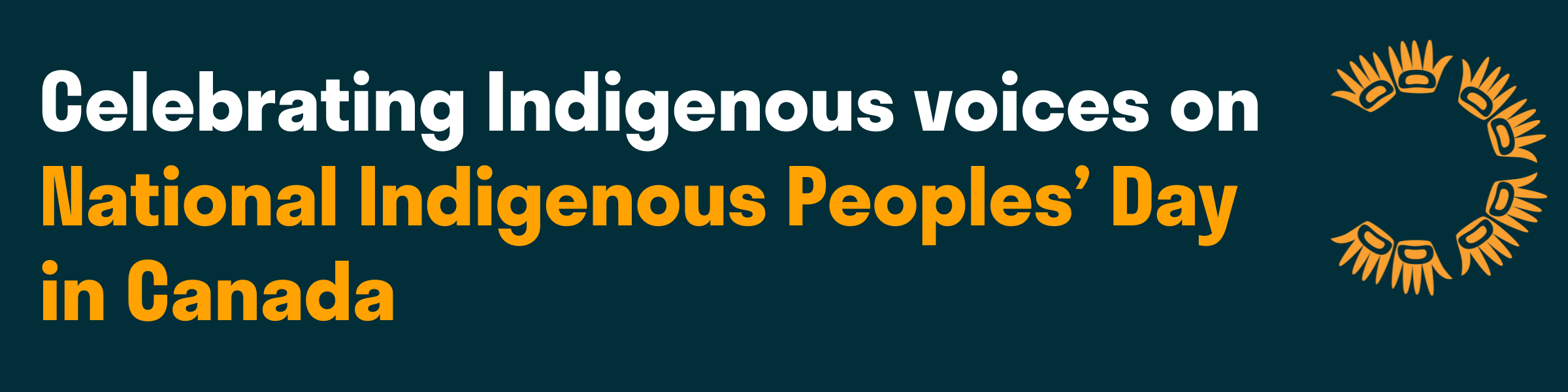 Web banner for Celebrating Indigenous Leadership