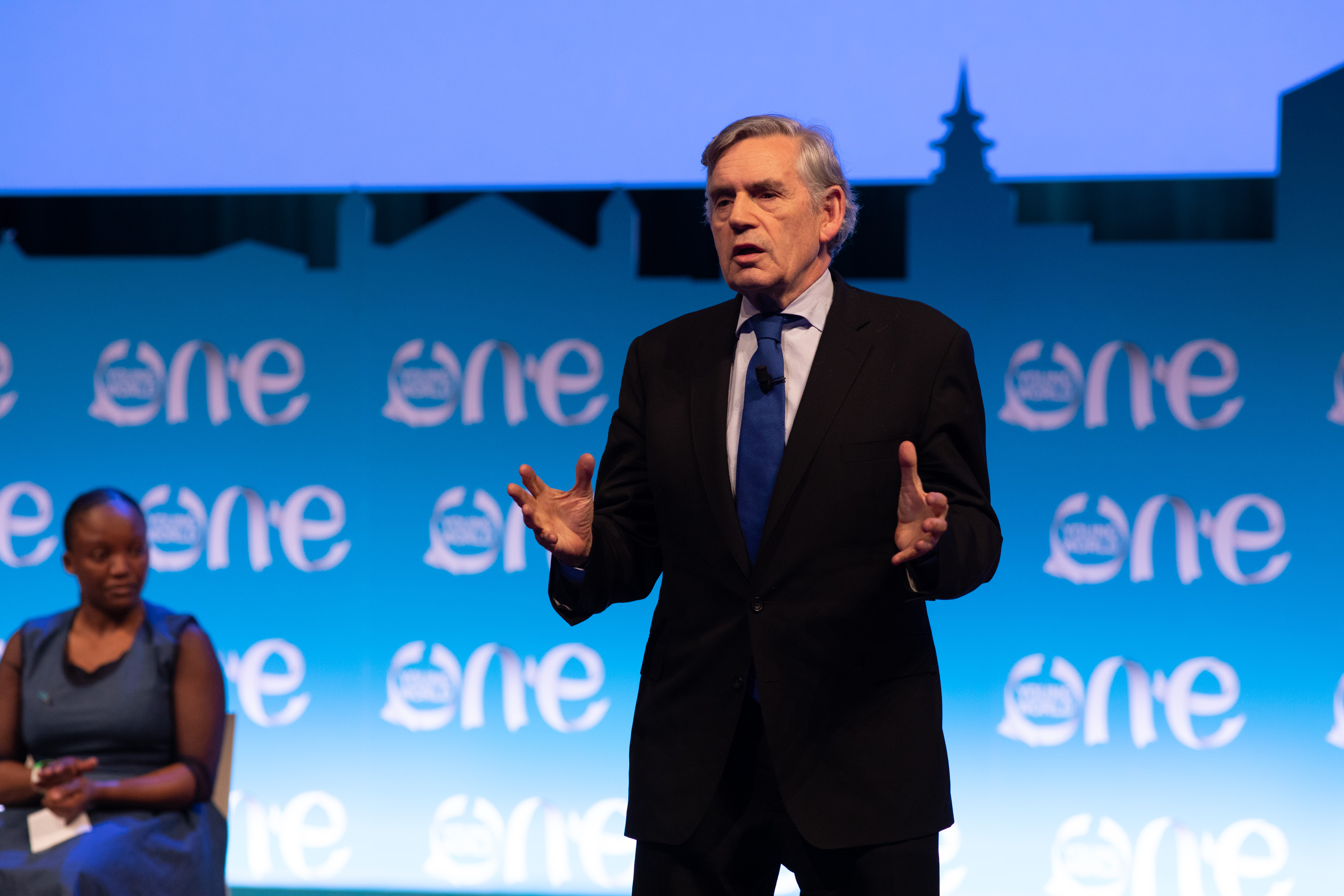 gordon brown, one young world, united nations