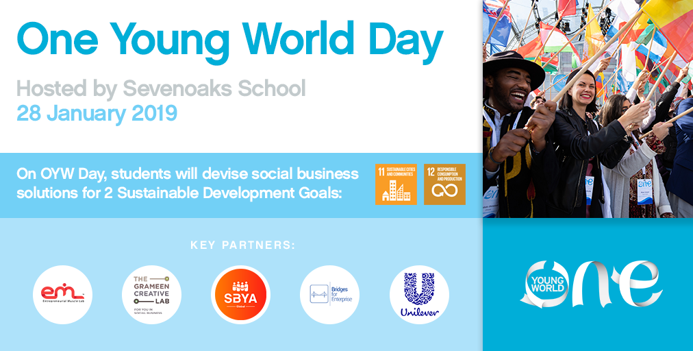 oyw day, one young world, oyw, sevenoaks school, social business, sdg, sdgs, hackathon
