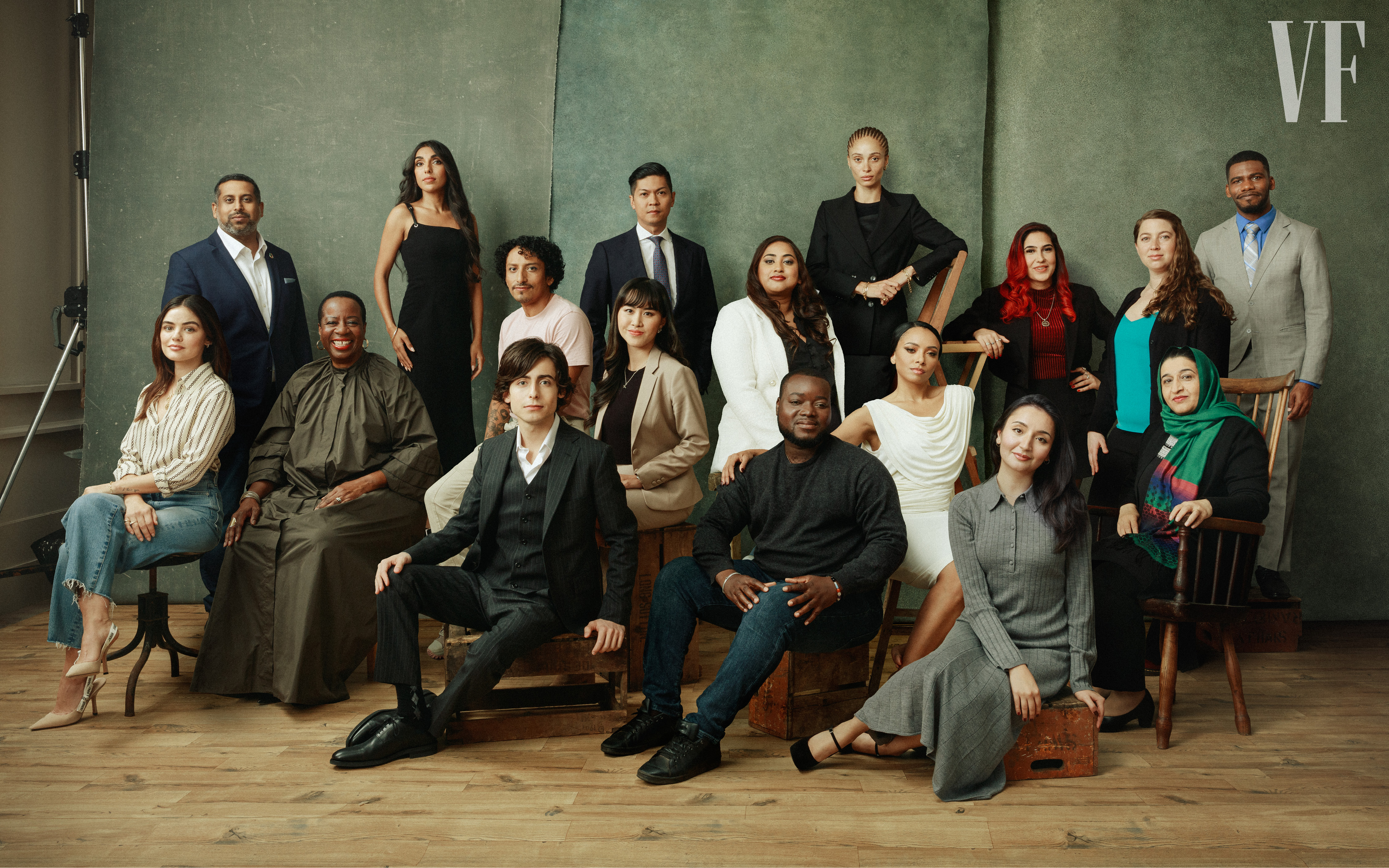 Vanity Fair Global Goals List full photo with One Young World Counsellors and Ambassadors