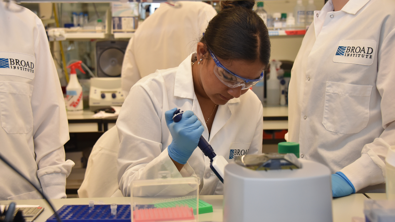 Gitanjali Rao working in a lab