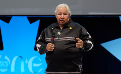 Image of the Honourable Murray Sinclair at the One Young World Summit Ottawa 2016