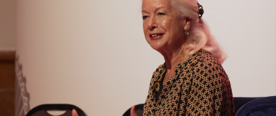 Picture of Dr Scilla Elworthy at the One Young World Summit London 2019